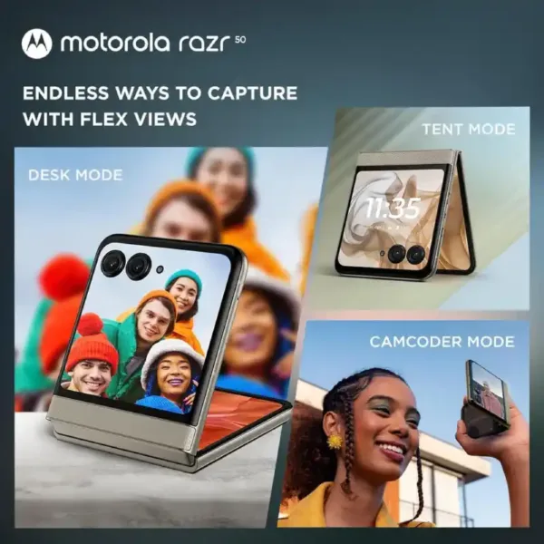 Motorola razr 50 5G Beach Sand SmartPhone Feature Keni Electronics