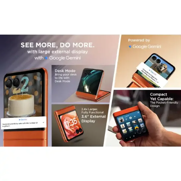 Motorola razr 50 5G Beach Sand SmartPhone Spec Keni Electronics