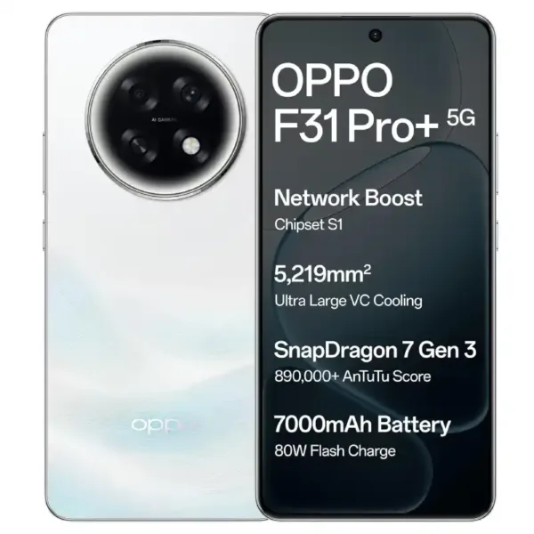 OPPO F31 Pro+ 5G Himalayan White SmartPhone