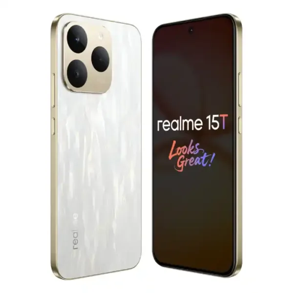 Realme 15T 5G Flowing Silver SmartPhone Look Keni Electronics