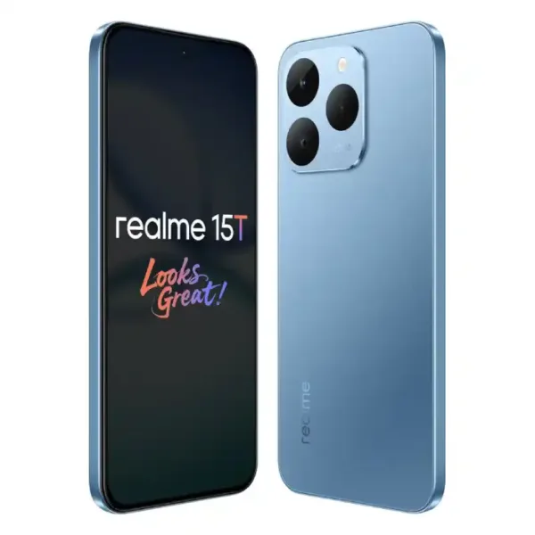Realme 15T 5G Silk Blue SmartPhone Look Keni Electronics