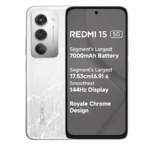 Redmi 15 5G:  6.9" 144Hz FHD+ Display | Snapdragon 6s Gen 3 | 50MP AI Camera | 7000mAh Battery