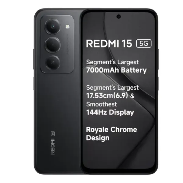 Redmi 15 5G Midnight Black SmartPhone Keni Electronics