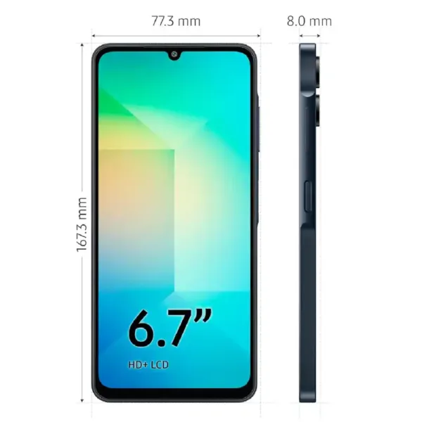 SAMSUNG Galaxy A06 4G SmartPhone Dimentions Keni Electronics