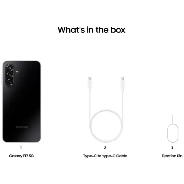 Samsung Galaxy F17 5G neo Black SmartPhone Box