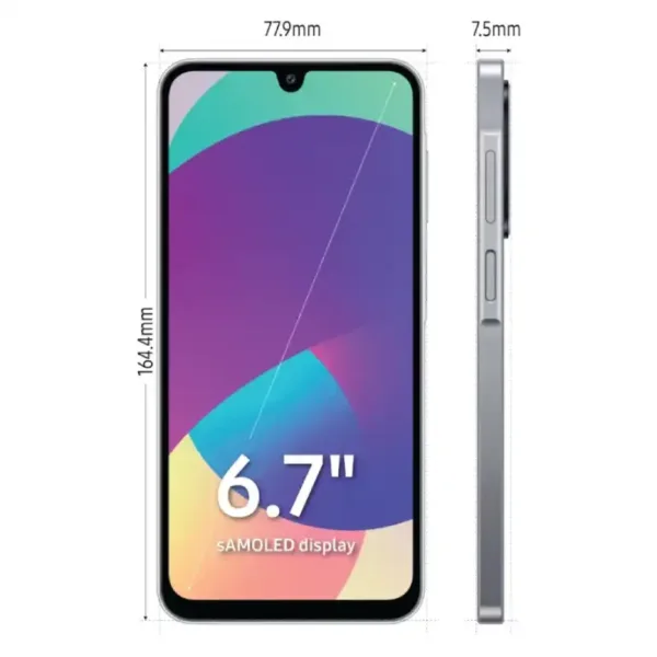Samsung Galaxy F17 5G Violet Pop SmartPhone Dimentions