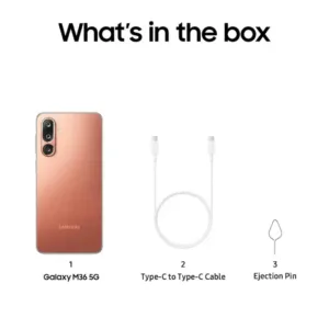 Samsung Galaxy M36 5G Hzae Orange SmartPhone Box