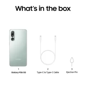 Samsung Galaxy M36 5G Serene Green SmartPhone Box