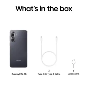 Samsung Galaxy M36 5G Velvet Black SmartPhone Box