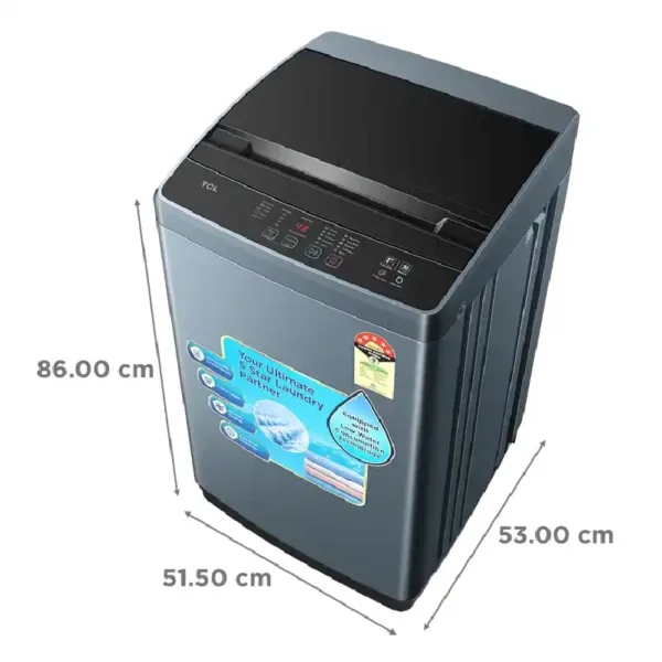 TCL F3070TLG 7 Kg 5 Star Washing Machine Dimentions