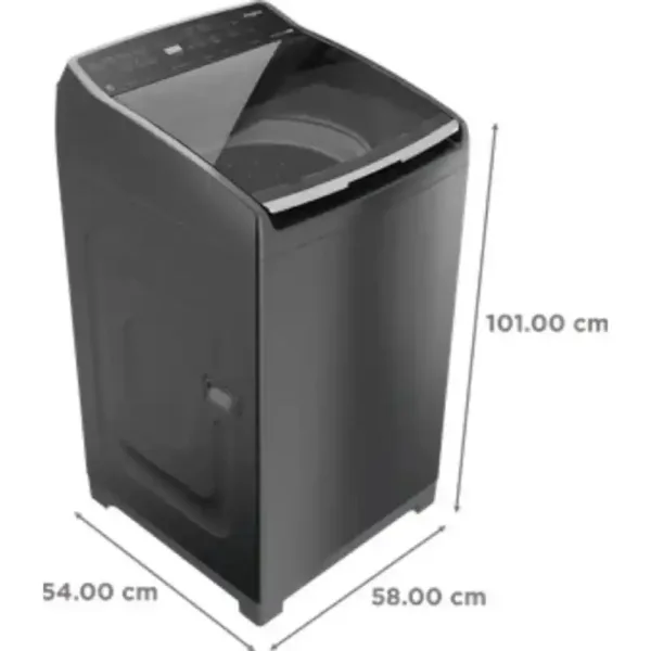 Whirlpool STAINWASH PRO HS GREY 10YRMW 7.5 Kg 5 Star Topload Dimentions