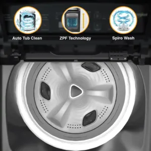 Whirlpool STAINWASH PRO HS GREY 10YRMW 7.5 Kg 5 Star Topload Pulsator
