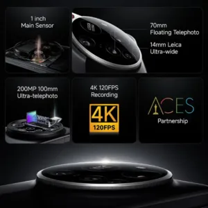 Xiaomi 15 Ultra Silver Chrome SmartPhone Features
