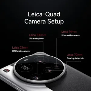 Xiaomi 15 Ultra Silver Chrome SmartPhone Camera