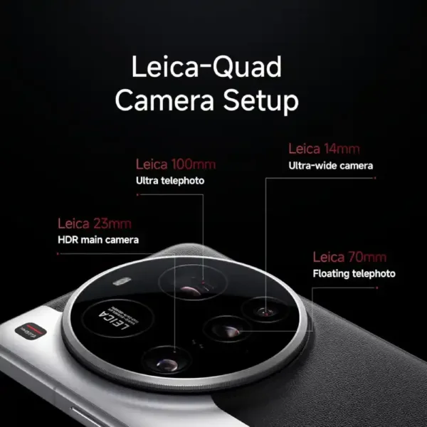 Xiaomi 15 Ultra Silver Chrome SmartPhone Camera