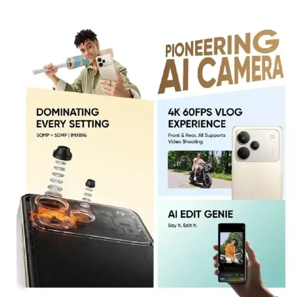 realme P4 pro 5G Birch Wood SmartPhone AI Camera Keni Electronics