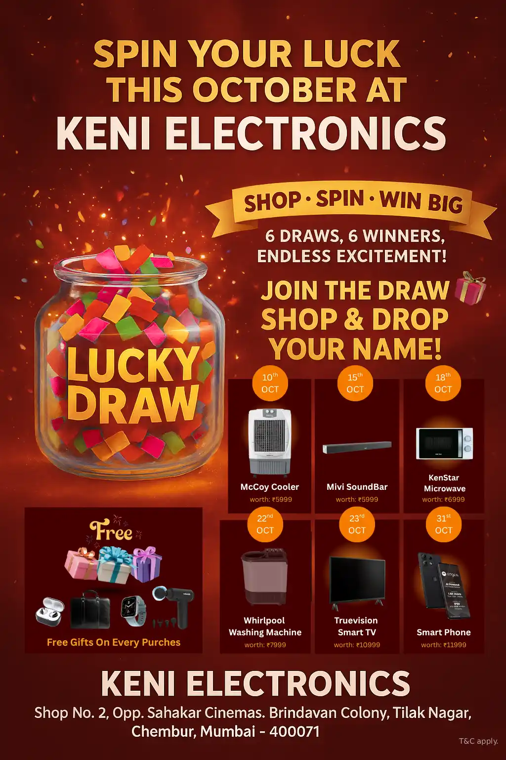 Free Gifts On Every Purches 1 Free Gifts On Every Purches 1 Keni Electronics