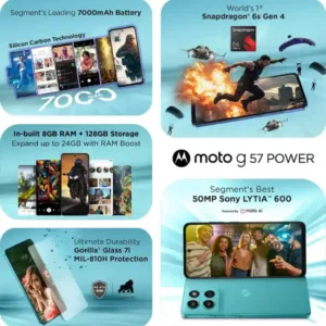 Motorola G57 Power 5G SmartPhone Feature 1 Keni Electronics
