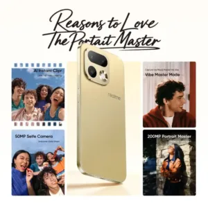 Realme 16 Pro Master Gold SmartPhone Potrait Master Keni Electronics