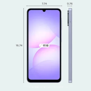 Samsung Galaxy F07 Light Violet SmartPhone Dimention 1 Keni Electronics