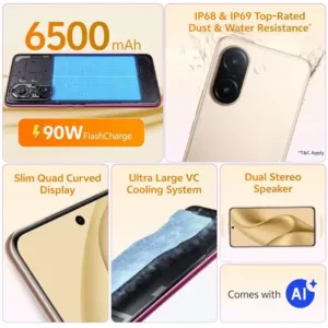 vivo V60e 5G Noble Gold SmartPhone Specifications Keni Electronics