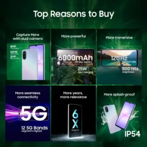 Samsung Galaxy A07 5G LIght Violet SmartPhone Features