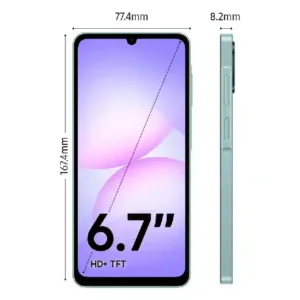 Samsung Galaxy A07 5G Light Green SmartPhone Dimentions