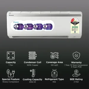 Daikin FTQ35XV16WBA 1 Ton 2Star Non Inverter AC 1 Keni Electronics