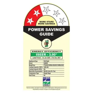 Daikin FTQ35XV16WBA 1 Ton 2Star Non Inverter AC Star Rating 1 Keni Electronics