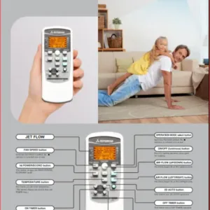 Mitsubishi Heavy Duty SRK25CAPDA-W Remote