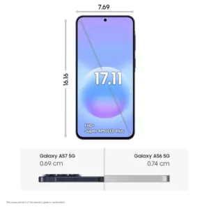 Samsung Galaxy A57 5G Awesome Navy SmartPhone Dimentions