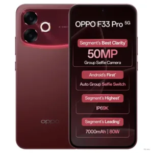 Oppo F33 Pro 5G Passion Red SmartPhone Keni Electronics