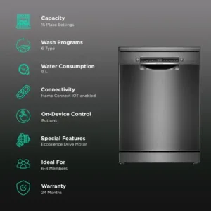 Bosch SMS6HMC00I Disshwasher Black Inox Features 1 Keni Electronics