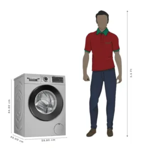 Bosch WGA1320SIN 8kg Front Load Washing Machine Dimension 1 Keni Electronics