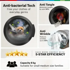 Bosch WGA1320SIN 8kg Front Load Washing Machine Feature 1 Keni Electronics