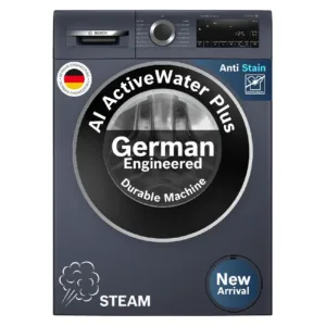 Bosch WGA244ZPIN 9 Kg 5 Star Front Load Washing Machine with Steam Care, Anti-Stain & 1400 RPM