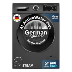 Bosch WGA244ZTIN 9 Kg Front Load Washing Machine with Steam Refresh, Anti Stain Program & 1400 RPM Spin