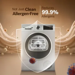 Bosch WPG24108IN Dryer 9kg Allergen Free Keni Electronics