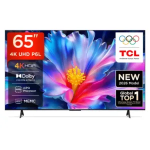 TCL (75P6L) 75-Inch 4K Ultra HD Smart Google TV with HDR, Google Assistant, 30W Sound & 2 Year Warranty