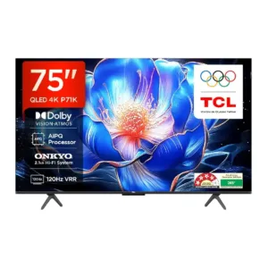 TCL (75P71K) 75-Inch 4K QLED Google TV with Dolby Vision, Dolby Atmos, HDR10+, Game Master & Google TV