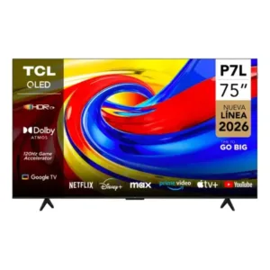 TCL 75P7L 75 Inch 4K QLED Google TV with Dolby Vision, ONKYO Audio, HDR10+, Game Master & TCL AI