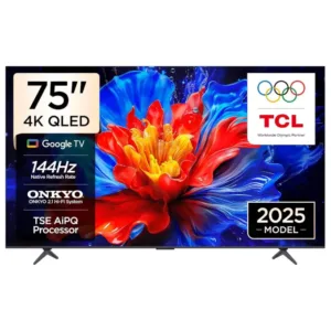 TCL (75P8K) 75-Inch 4K QLED Google TV | 144Hz Gaming Display, Dolby Atmos, AiPQ Pro Processor