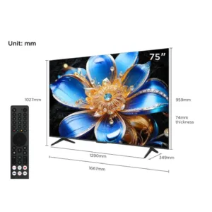 TCL 75T69D QLED Google TV Dimentions Keni Electronics