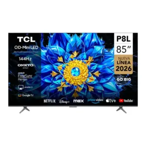TCL 85P8L 85 Inch QD-Mini LED 4K Smart Google TV | 144Hz Gaming, Dolby Vision & Onkyo Audio