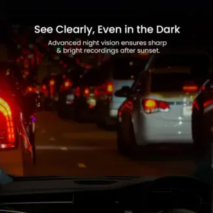 OTEK Car Dash Camera Front Position 1296P HD Recording Dark Mode Keni Electronics