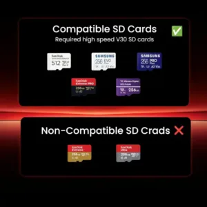OTEK Car Dash Camera Front Position 1296P HD Recording SD Card Keni Electronics