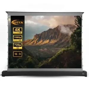 OTEK CineCast M65 65 inch motorized projector screen Banner type 1 Keni Electronics