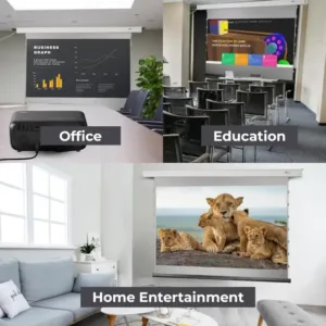 OTEK CineCast M65 65 inch motorized projector screen Uses Keni Electronics