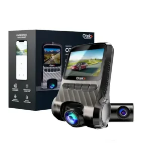 OTEK Copilot 2K Dashcam with 1440P Recording, WiFi, GPS, Night Vision, G-Sensor & App Control