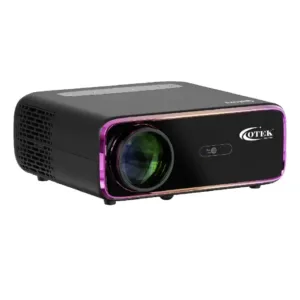 OTEK Galaxy Smart Full HD Projector with Android 13 | Native 1080P | 4K Support | 10000 Lumens | Auto Focus | WiFi 6 | Bluetooth | 250-inch Display | Black